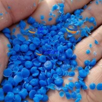 惠州出大蓝桶抽粒料，没落地的边角料跟不良品破碎抽粒出来的，可用于吹膜，做管道等，溶脂0.3 现货30吨，有兴趣的抓紧，价格便宜